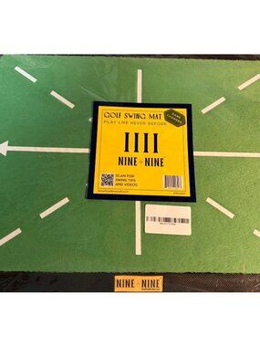 NEW Nine + Nine Golf Swing Feedback Mat Practice Trainer  Indoor 16x12